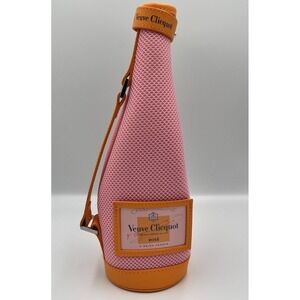 VEUVE CLICQUOT Pink Rose Champagne Insulated Bottle Bag ICE JACKET Tote NWOT